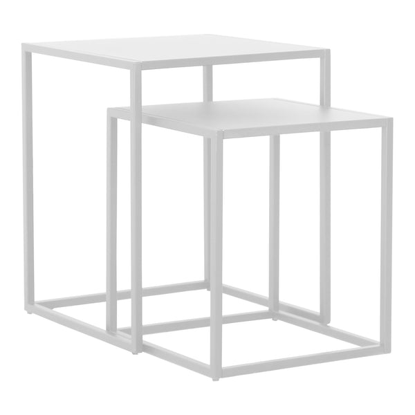 Set 2 masute laterale 40x35x35cm otel  [en.casa]