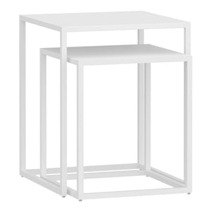 Set 2 masute laterale 40x35x35cm otel  [en.casa]