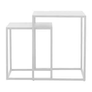 Set 2 masute laterale 40x35x35cm otel  [en.casa]