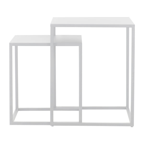 Set 2 masute laterale 40x35x35cm otel  [en.casa]