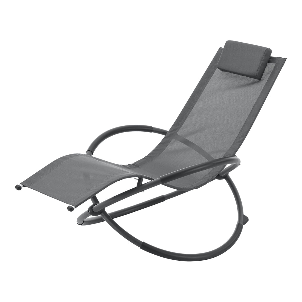 Schaukelliege Pulsano 150 kg Dunkelgrau [en.casa] - premiumXL
