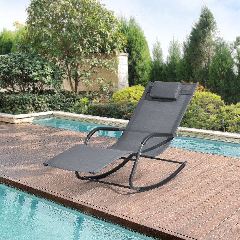 Sonnenliege Caracena 2er Set 147x63x89cm Schaukelliege in versch. Farben en.casa - premiumXL