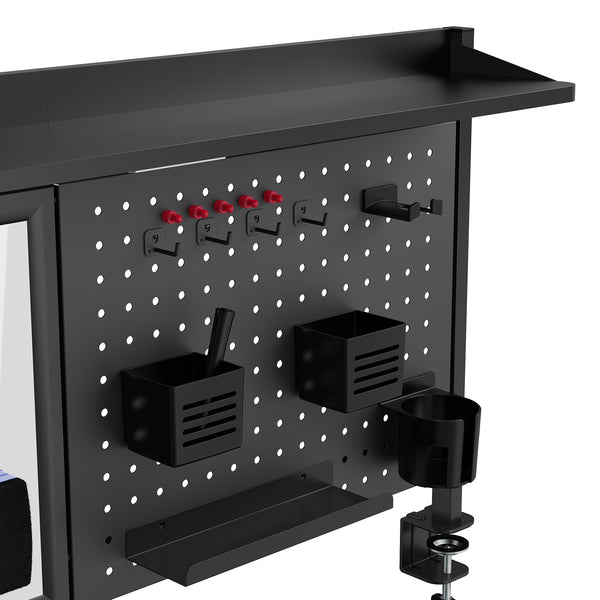 Organizator masa de birou fara gaurire Virvik 117x73 cm [en.casa]