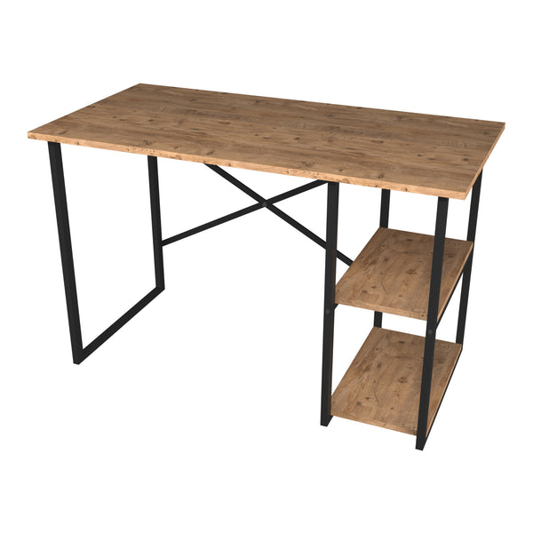 Birou cu raft lateral Nittedal 75x120x60 cm [en.casa]