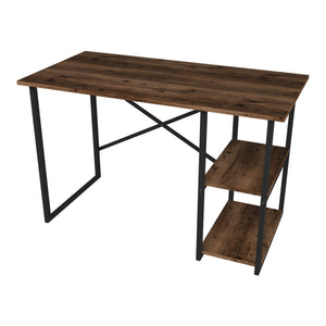 Birou cu raft lateral Nittedal 75x120x60 cm [en.casa]
