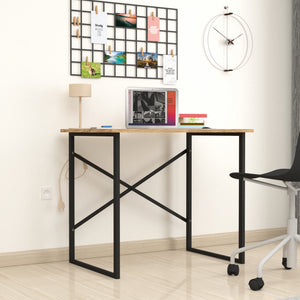 Birou Tjeldsund 74x90x60cm metal pal culori diferite [en.casa]