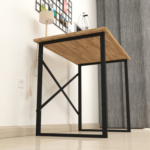 Birou Tjeldsund 74x90x60cm metal pal culori diferite [en.casa]