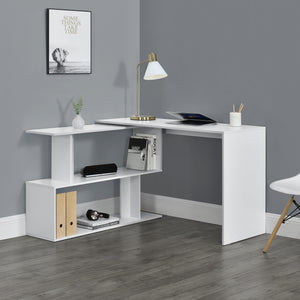 Birou Arendal 76,5 x 120 x 50 cm cu rafturi culori diferite [en.casa]