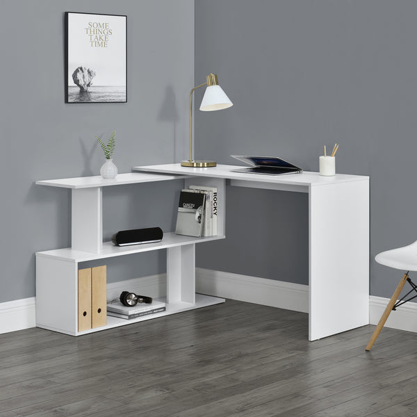 Birou Arendal 76,5 x 120 x 50 cm cu rafturi culori diferite [en.casa]