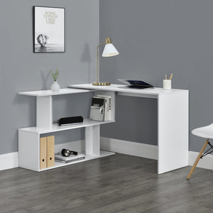 Birou Arendal 76,5 x 120 x 50 cm cu rafturi culori diferite [en.casa]