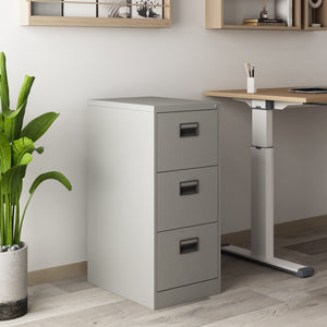 Schubladenschrank Rääkkylä 103x45x62cm Stahl [en.casa] - premiumXL