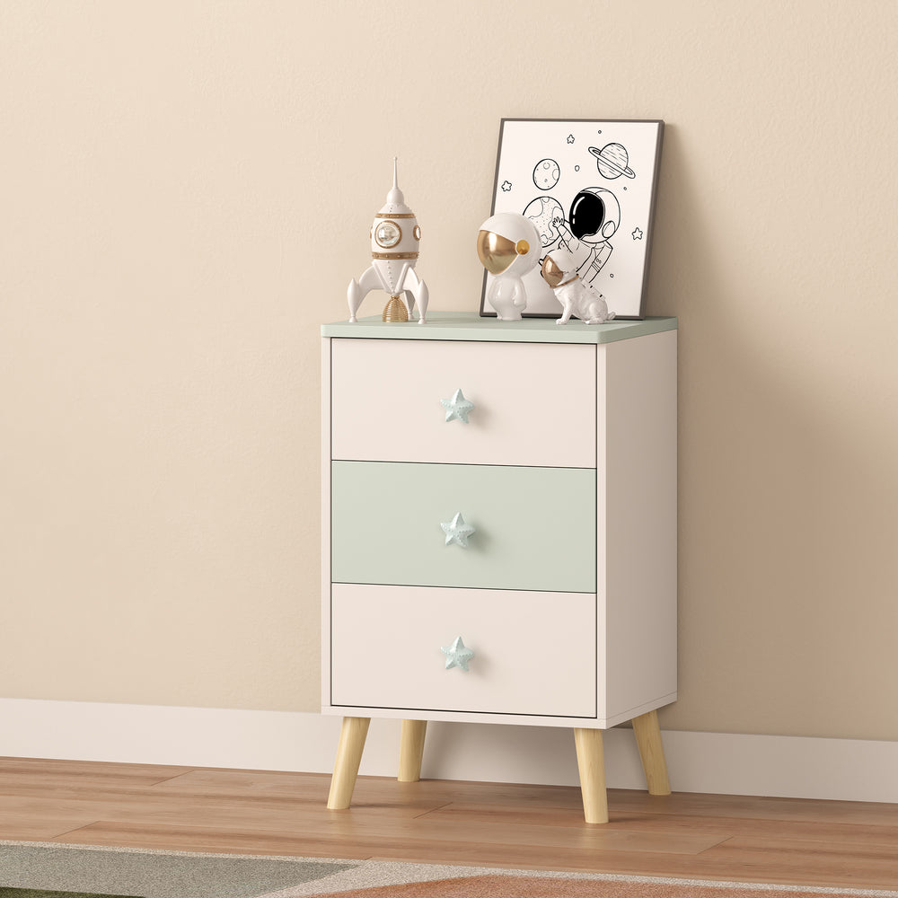 Comoda cu 3 sertare pt. copii Sandnes 62x38x30 cm [en.casa]