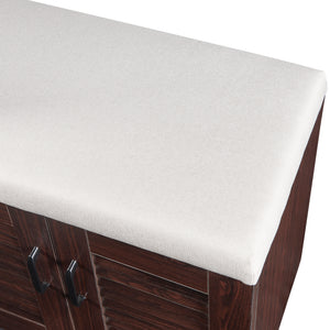 Dulap pantofi Loten 97x120x36cm wenge [en.casa]