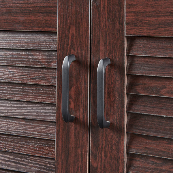 Dulap pantofi Loten 97x120x36cm wenge [en.casa]