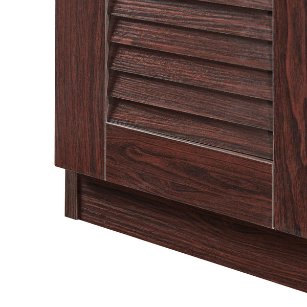 Dulap pantofi Loten 97x120x36cm wenge [en.casa]