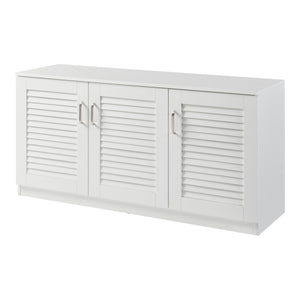 Dulap pantofi Loten 62x125x36cm alb [en.casa]