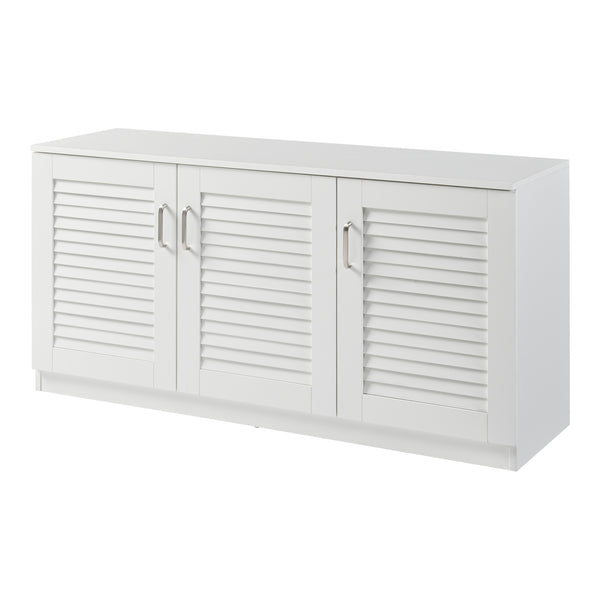 Dulap pantofi Loten 62x125x36cm alb [en.casa]