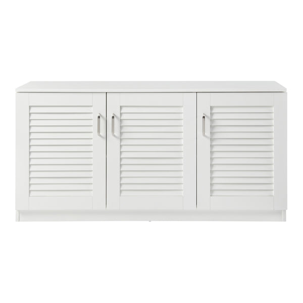 Dulap pantofi Loten 62x125x36cm alb [en.casa]