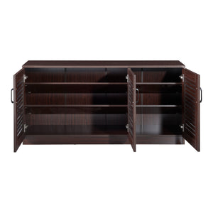 Dulap pantofi Loten 62x125x36cm wenge [en.casa]