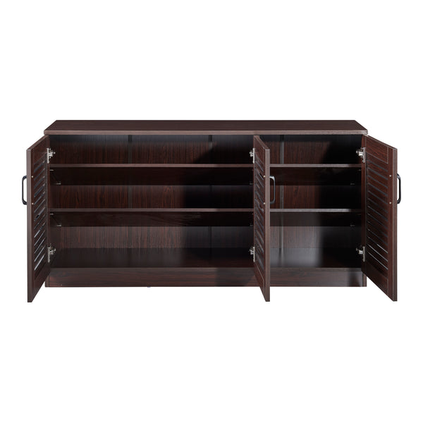 Dulap pantofi Loten 62x125x36cm wenge [en.casa]