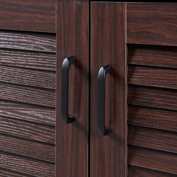 Dulap pantofi Loten 62x125x36cm wenge [en.casa]