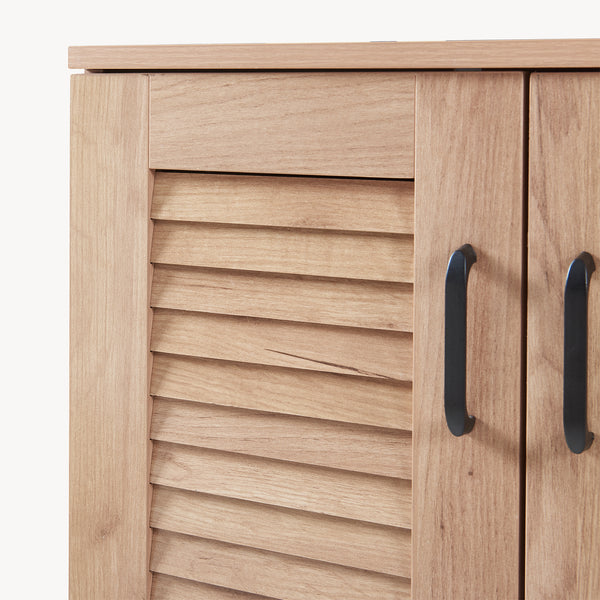 Dulap pantofi Loten 97x120x36cm efect lemn stejar [en.casa]