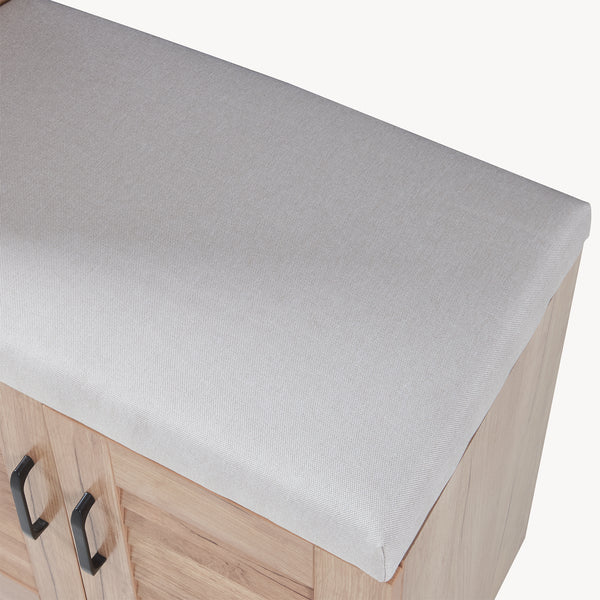 Dulap pantofi Loten 97x120x36cm efect lemn stejar [en.casa]