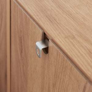 Dulap pantofi Loten 97x120x36cm efect lemn stejar [en.casa]
