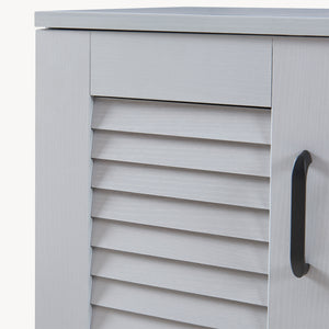 Dulap pantofi Loten 97x120x36cm gri [en.casa]