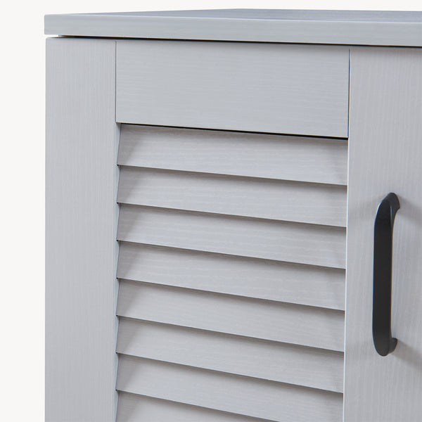 Dulap pantofi Loten 97x120x36cm gri [en.casa]