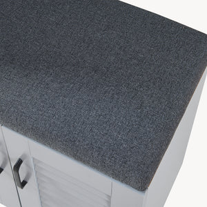 Dulap pantofi Loten 97x120x36cm gri [en.casa]
