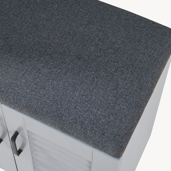 Dulap pantofi Loten 97x120x36cm gri [en.casa]