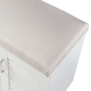 Dulap pantofi Loten 97x120x36cm alb [en.casa]
