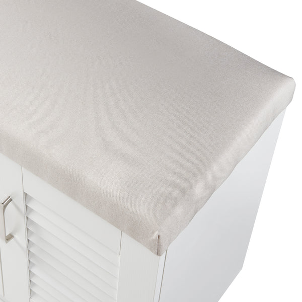 Dulap pantofi Loten 97x120x36cm alb [en.casa]