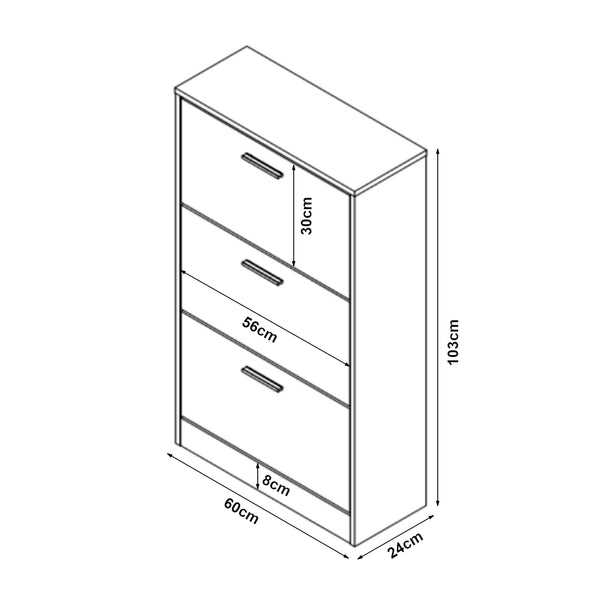 Pantofar Sykkylven 81x63x24 cm  [en.casa]