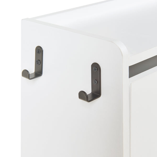 Dulap pantofi Ylitornio 91,5x100x19cm alb [en.casa]