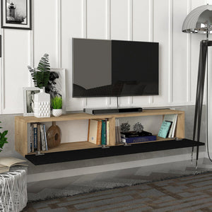 Dulap TV Toivakka 135x31x25cm în diferite culori [en.casa]