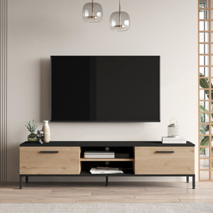Comoda TV Lempaala 39x160x35cm cu 2 rafturi [en.casa]