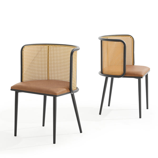 Set 2 scaune bucatarie Flen 75x52x49cm culori diferite [en.casa]