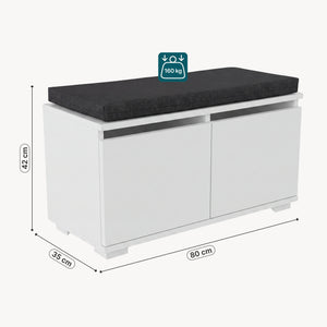 Dulap pantofi Brande 42x80x35cm culori diferite [en.casa]