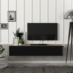 Dulap TV Toivakka 135x31x25cm în diferite culori [en.casa]