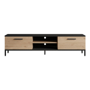 Comoda TV Lempaala 39x160x35cm cu 2 rafturi [en.casa]