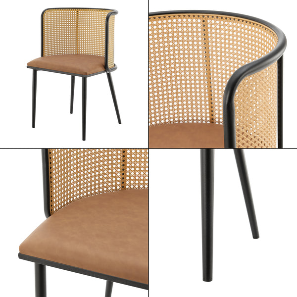 Set 2 scaune bucatarie Flen 75x52x49cm culori diferite [en.casa]