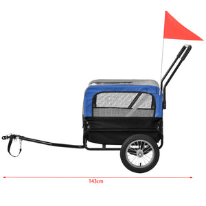 Remorca bicicleta transport caine ABBT-315x culori diferite 143 x 67 x 96 cm [pro.tec]