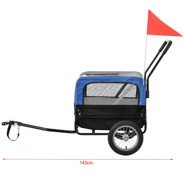 Remorca bicicleta transport caine ABBT-315x culori diferite 143 x 67 x 96 cm [pro.tec]