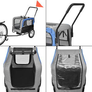 Remorca bicicleta transport caine ABBT-315x culori diferite 143 x 67 x 96 cm [pro.tec]