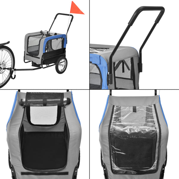 Remorca bicicleta transport caine ABBT-315x culori diferite 143 x 67 x 96 cm [pro.tec]