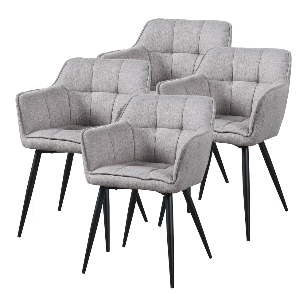 Set scaune tapitate Birmingham 81x57x53 cm 180 kg [en.casa]
