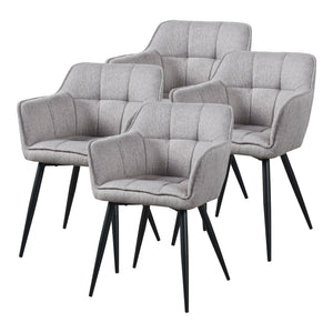 Set scaune tapitate Birmingham 81x57x53 cm 180 kg [en.casa]