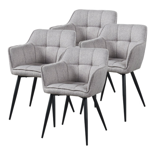 Set scaune tapitate Birmingham 81x57x53 cm 180 kg [en.casa]